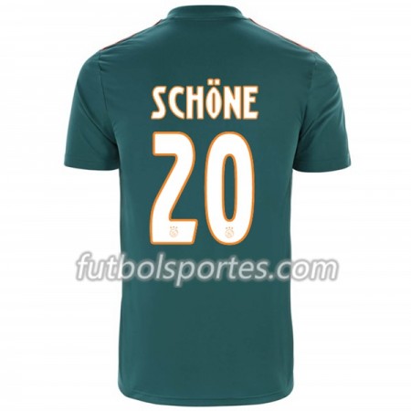 Camisetas AFC Ajax Lasse Schöne 20 Segunda Equipacion 2019/2020